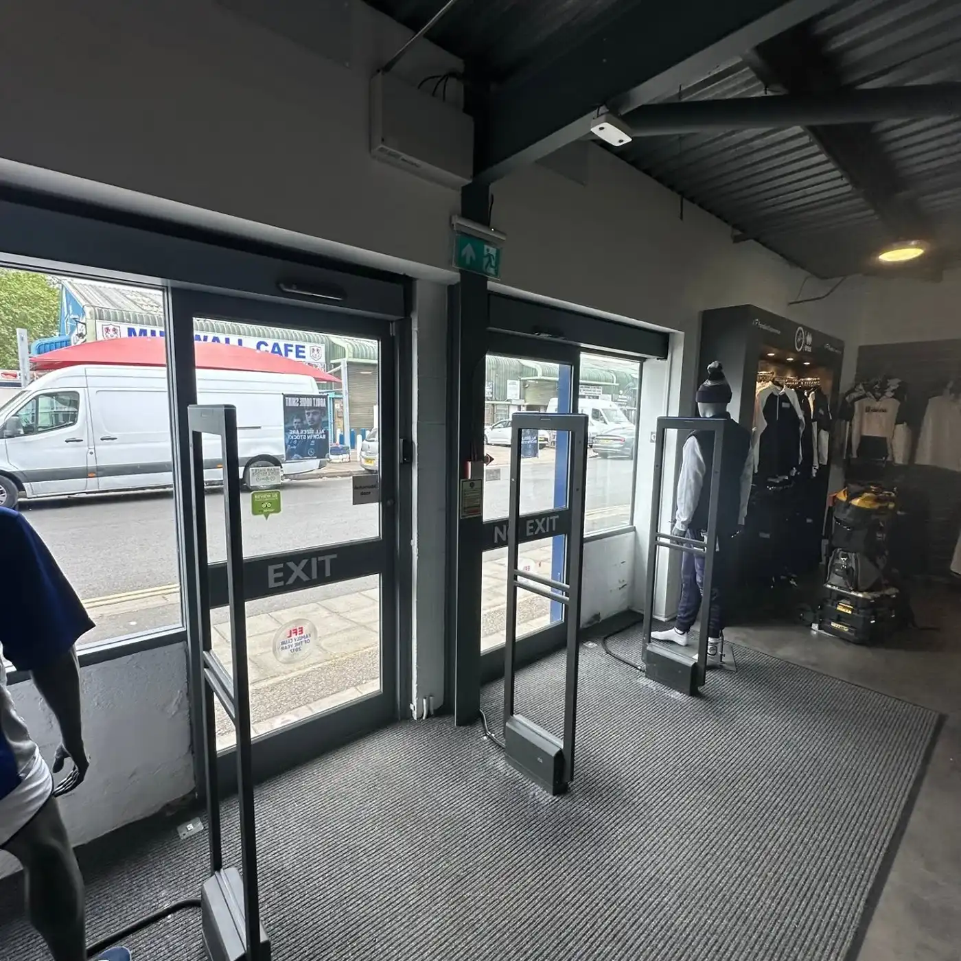 Lions Store entrance doors